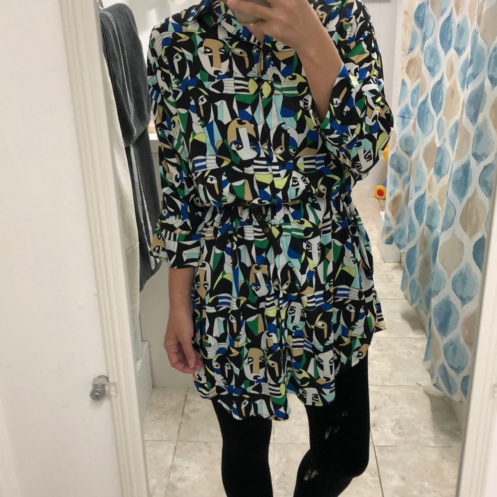 Monki buttondown tunic